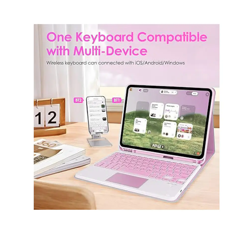 Funda Con Teclado Español Touchpad Para iPad Air 11 M4 2026