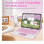 Funda Con Teclado Español Touchpad Para iPad Air 11 M4 2026