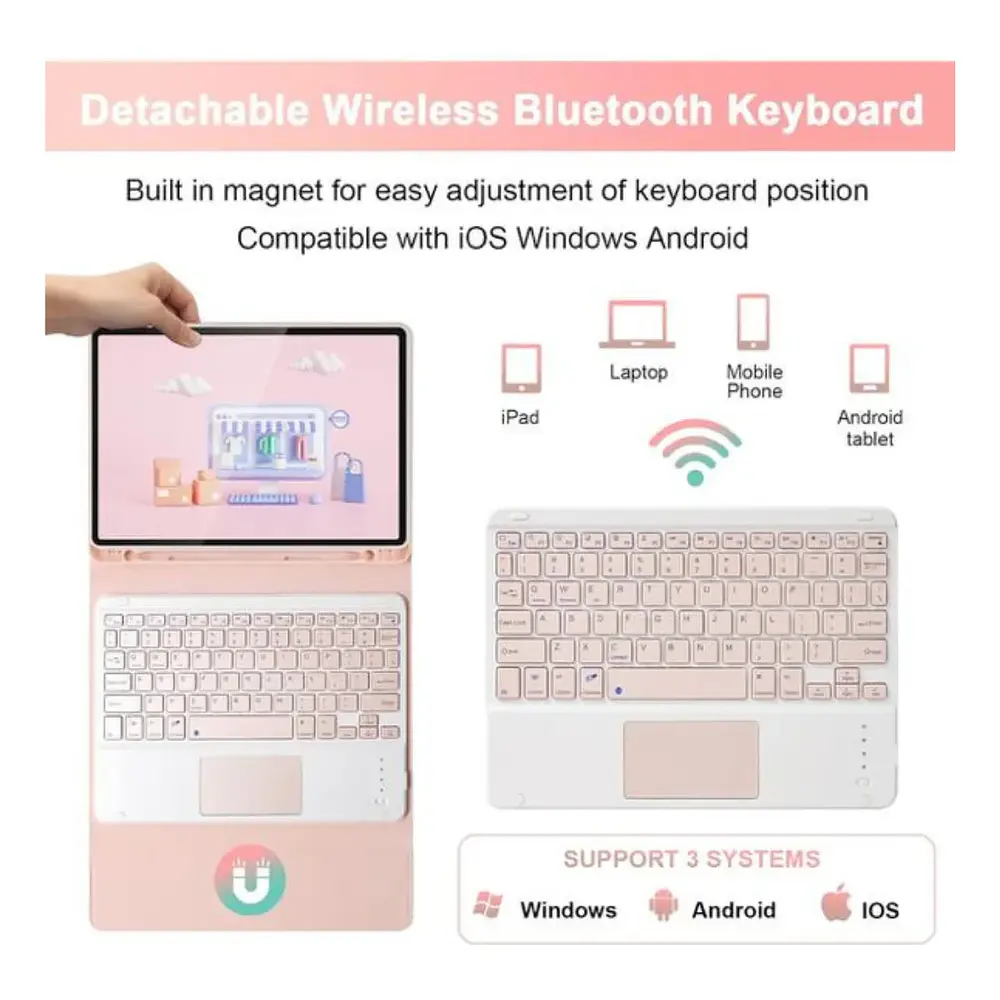 Funda Con Teclado Español Touchpad Para iPad Air 11 M4 2026