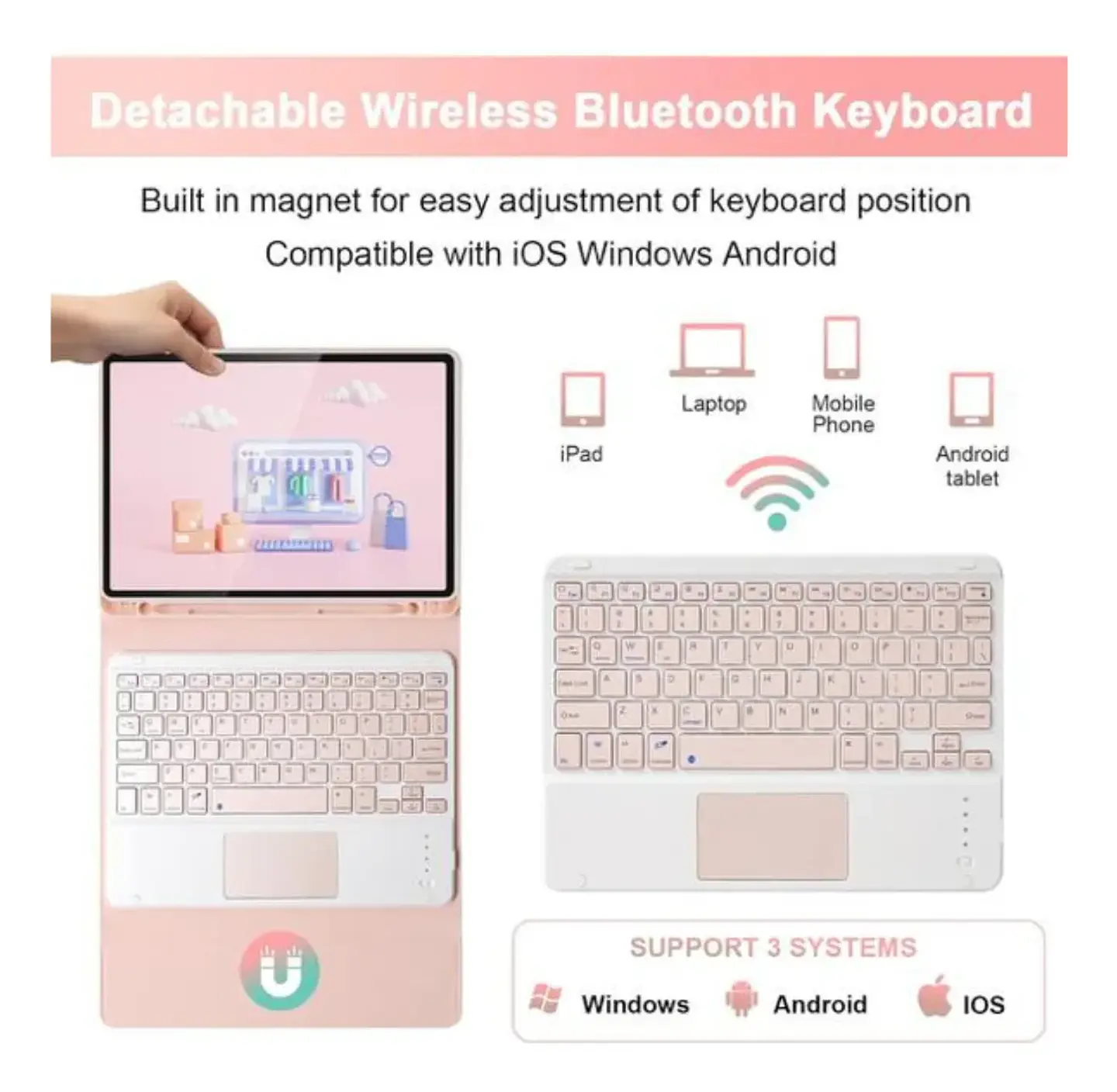 Funda Con Teclado Español Touchpad Para iPad Air 11 M4 2026 9