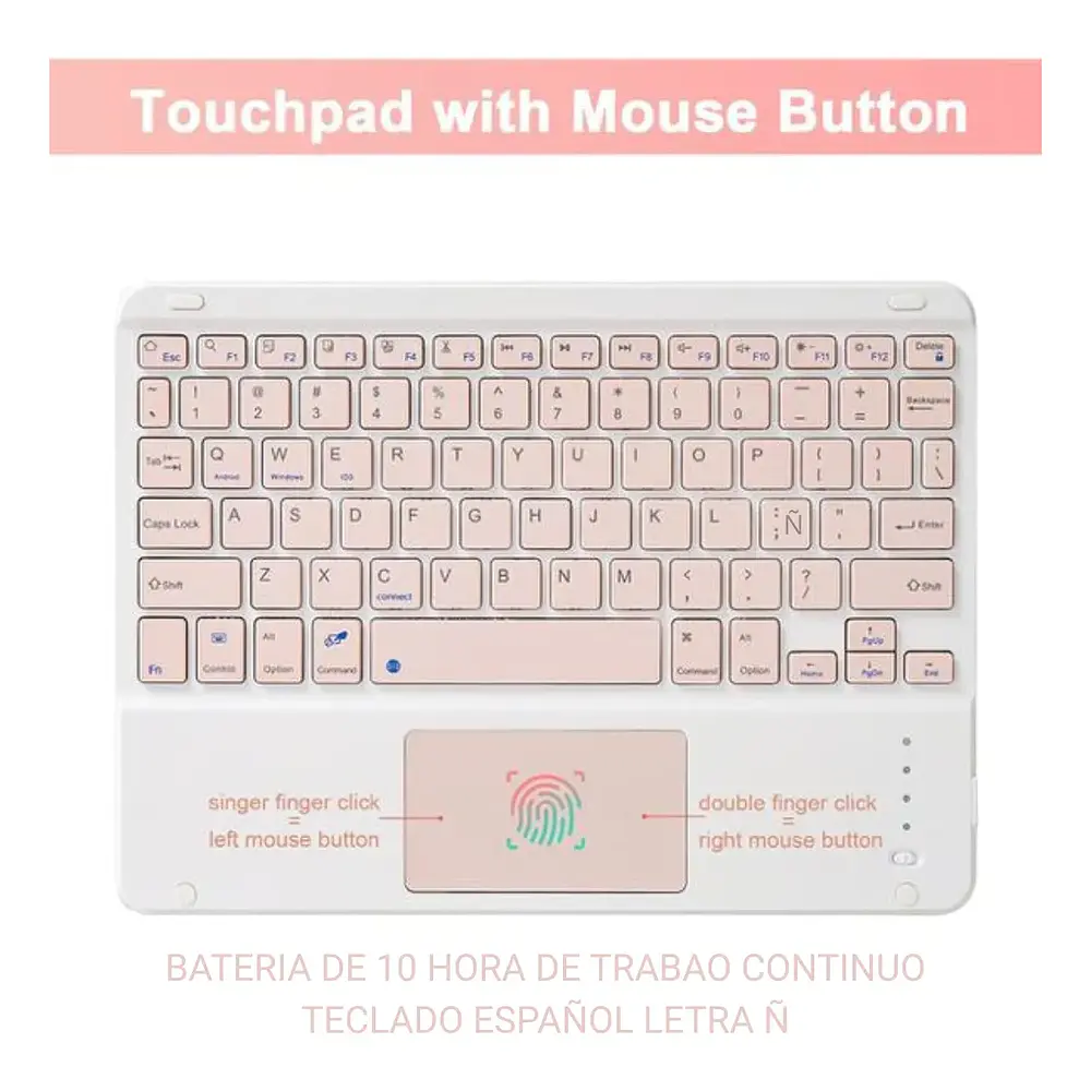 Funda Con Teclado Español Touchpad Para iPad Air 11 M4 2026