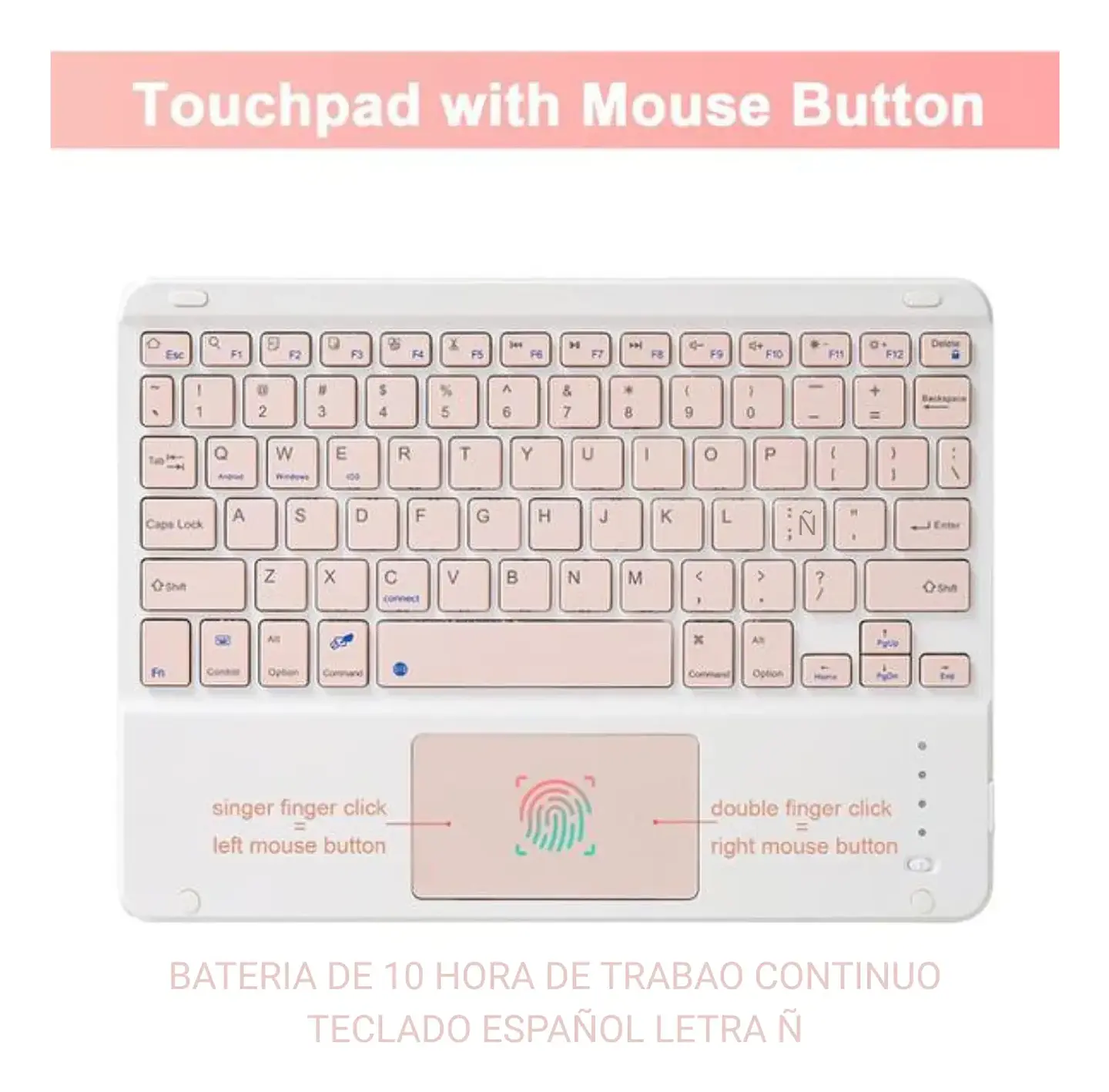Funda Con Teclado Español Touchpad Para iPad Air 11 M4 2026 10