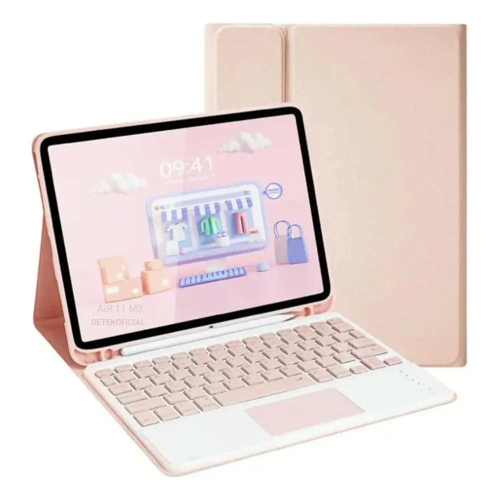 Funda Con Teclado Español Touchpad Para iPad Air 11 M4 2026