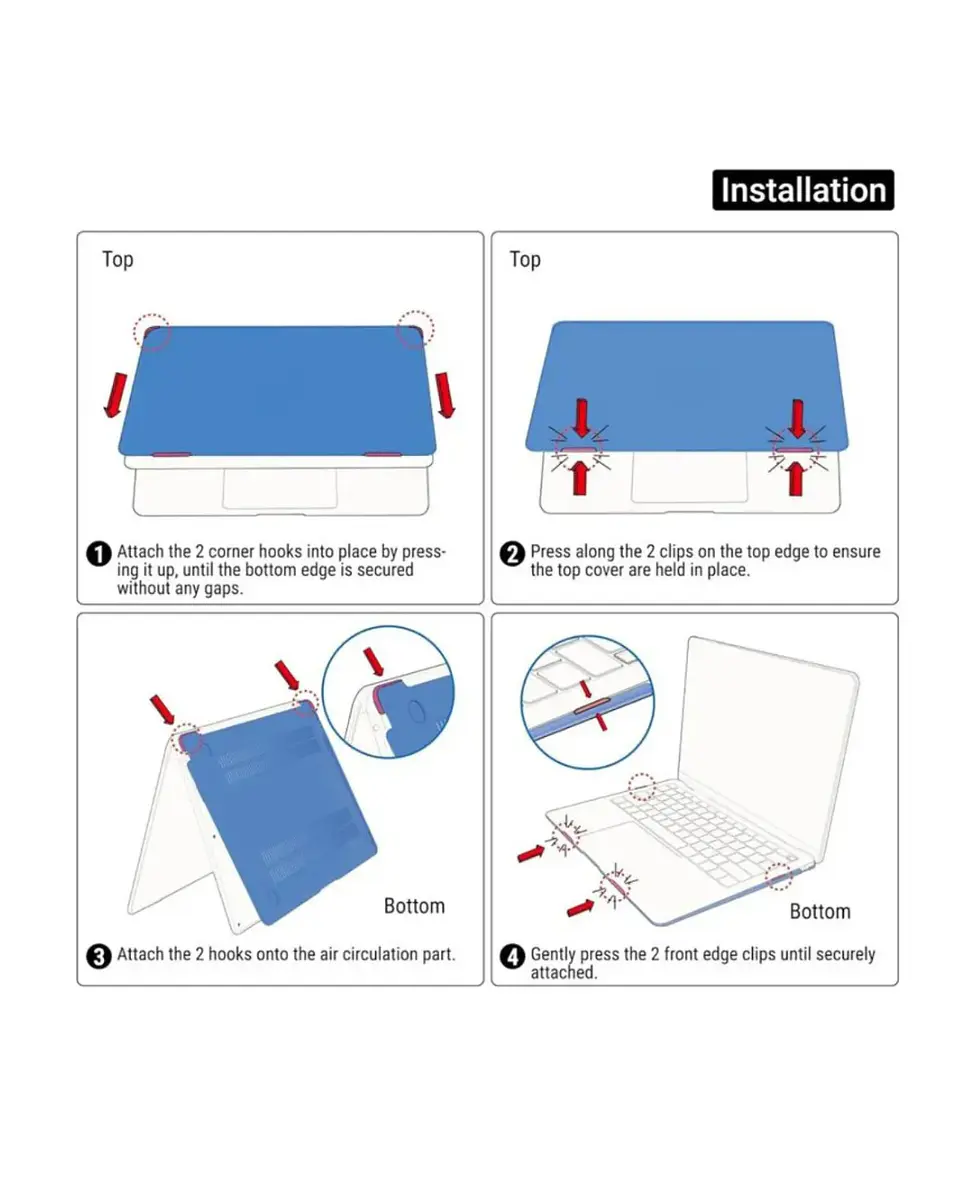 Carcasa Acrílica Protectora Para MacBook Air 13,6 M3  6