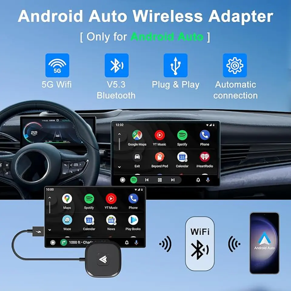 Adaptador Inalámbrico Carplay Para iPhone Y Android 2