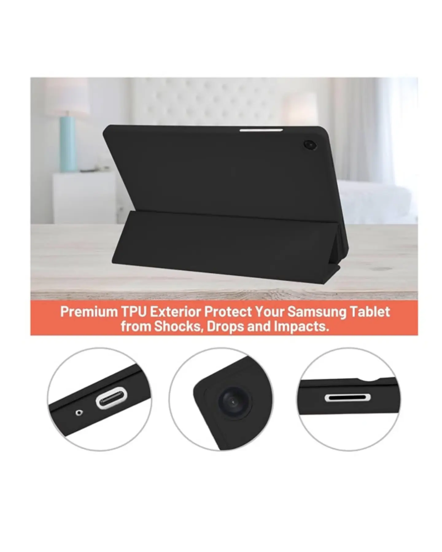 Funda Estuche Smart Case Para Tablet Samsung A11+ 11 X230 X235 4
