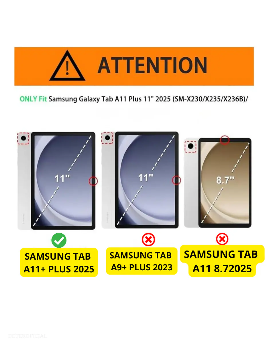 Funda Estuche Smart Case Para Tablet Samsung A11+ 11 X230 X235 2