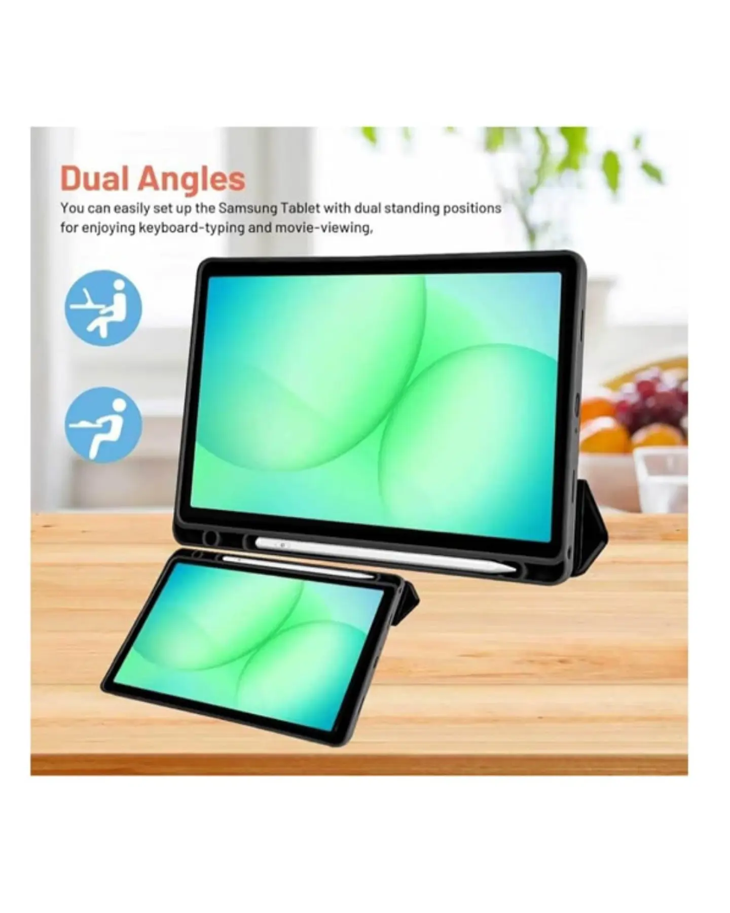 Funda Estuche Smart Case Para Tablet Samsung A11 8.7 X130 X133 X135 16