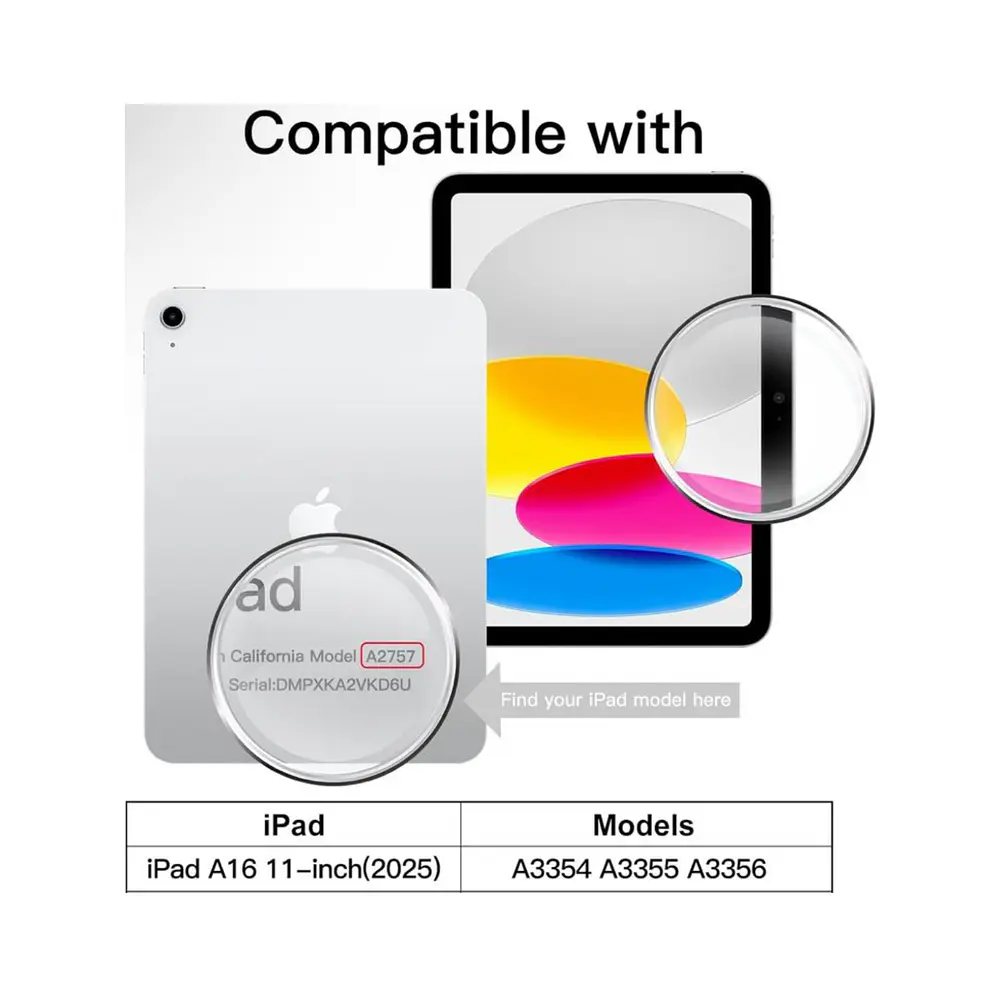 Funda Smart Cover Con Ranura Para iPad 11th Generación A16 2025