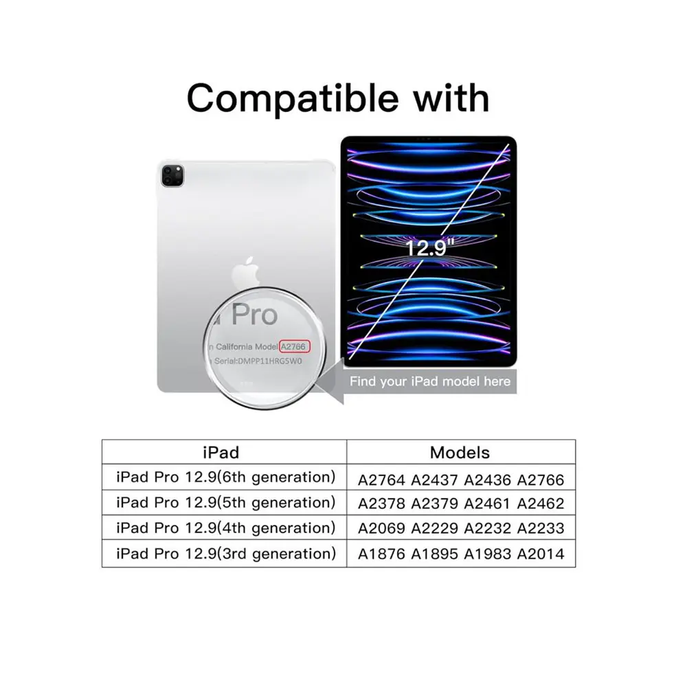 Funda Smart Cover Con Ranura Para iPad Pro 12.9 