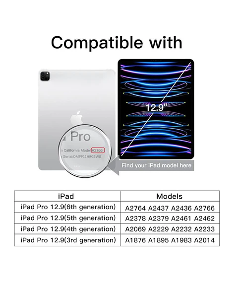 Funda Smart Cover Con Ranura Para iPad Pro 12.9 