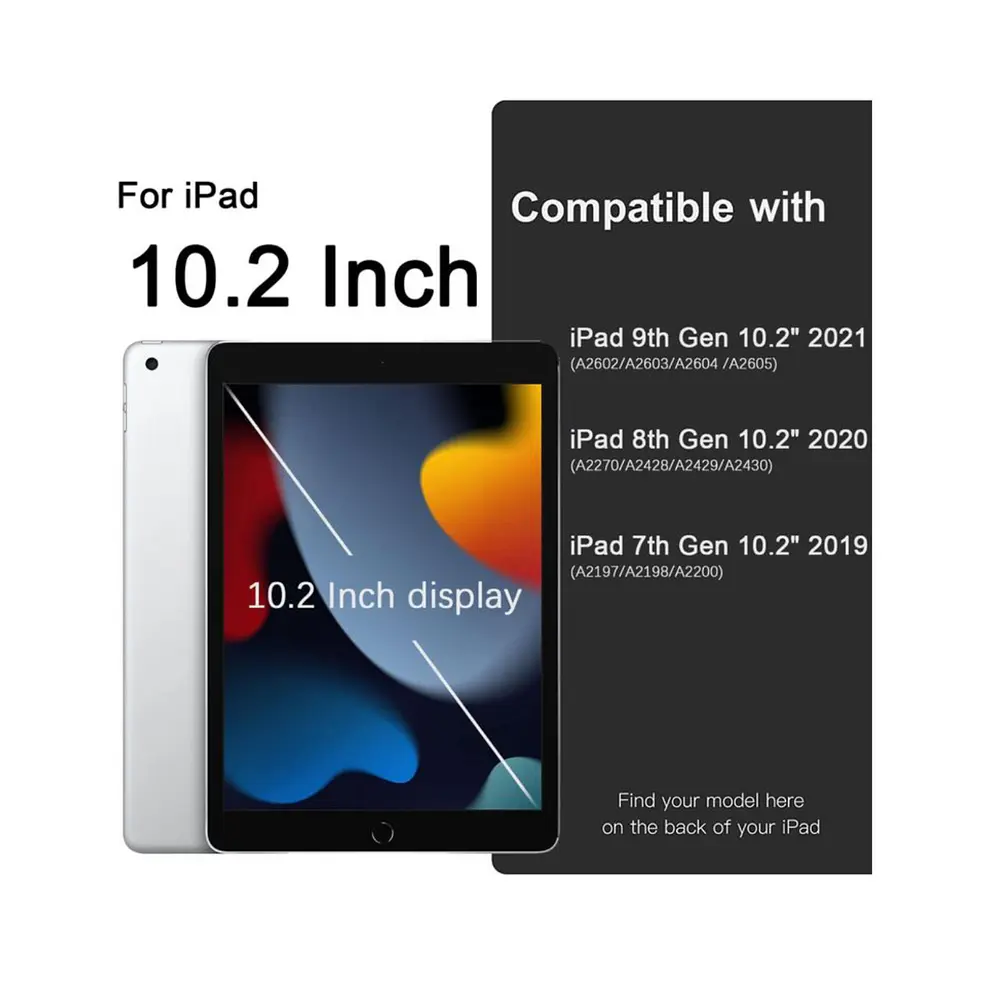 Funda Con Teclado Español Para iPad 10.2 7ma 8va 9na 