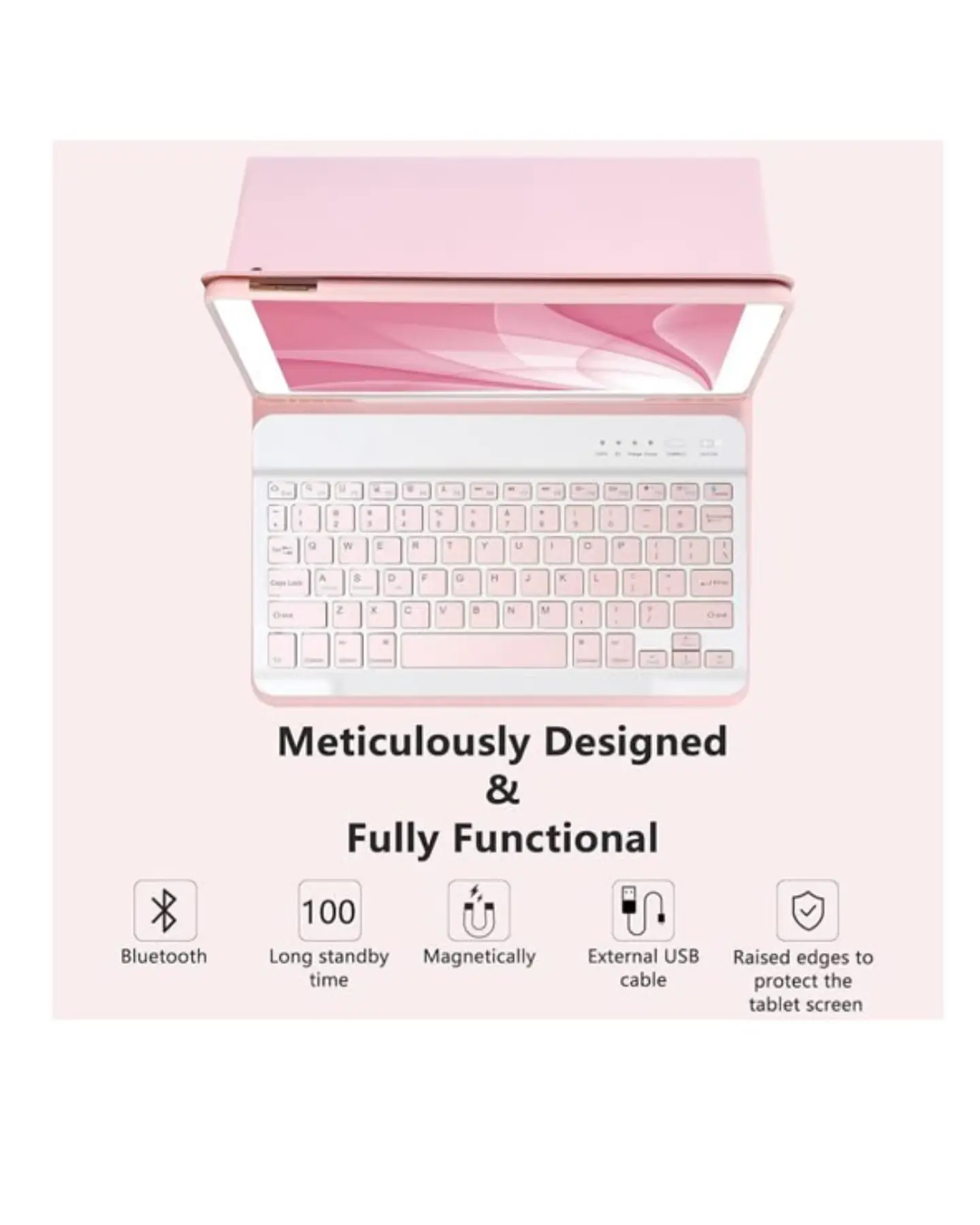 Funda Con Teclado Español Para iPad 10.2 7ma 8va 9na  4