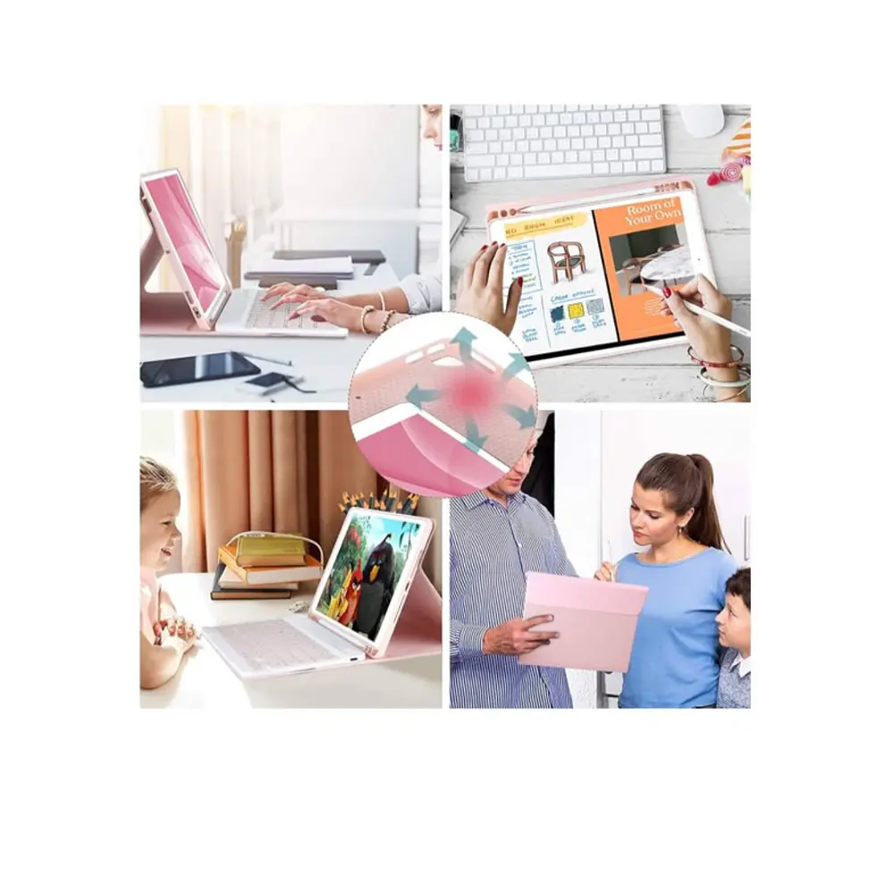 Funda Con Teclado Español Para iPad 10.2 7ma 8va 9na 
