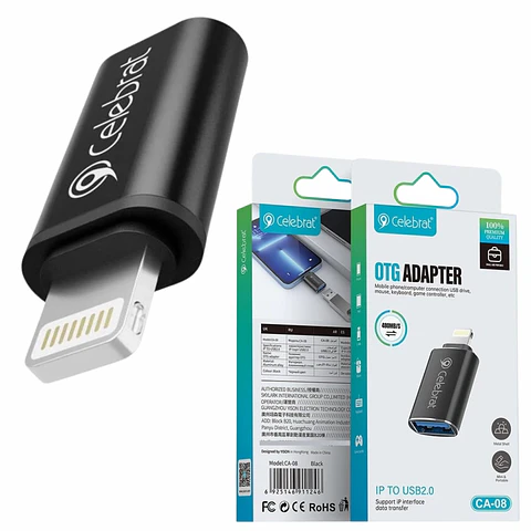 Adaptador OTG Lightning a USB 2.0 480MB/S
