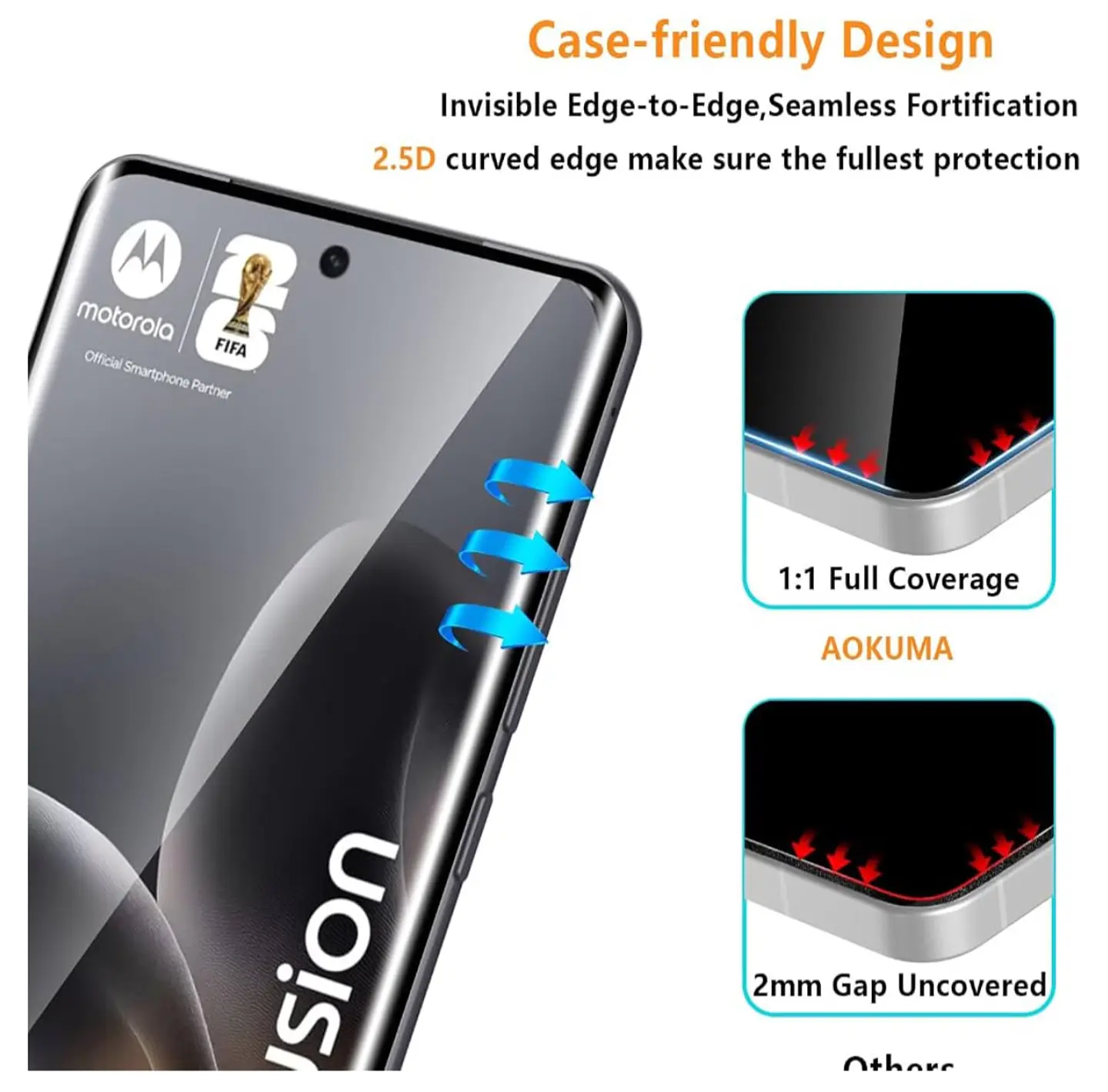Lamina Curva Vidrio Templado Para Motorola Edge 70 Fusion 5g 4