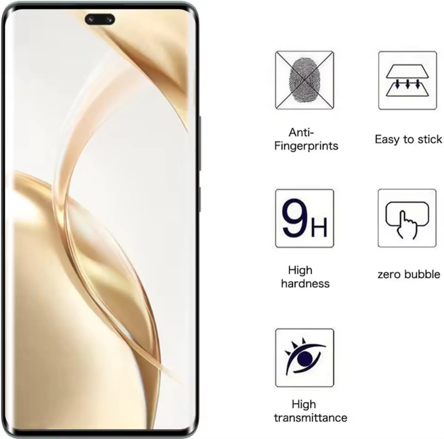 Lamina Curva Vidrio Templado Para Honor 200 Pro 5g 2