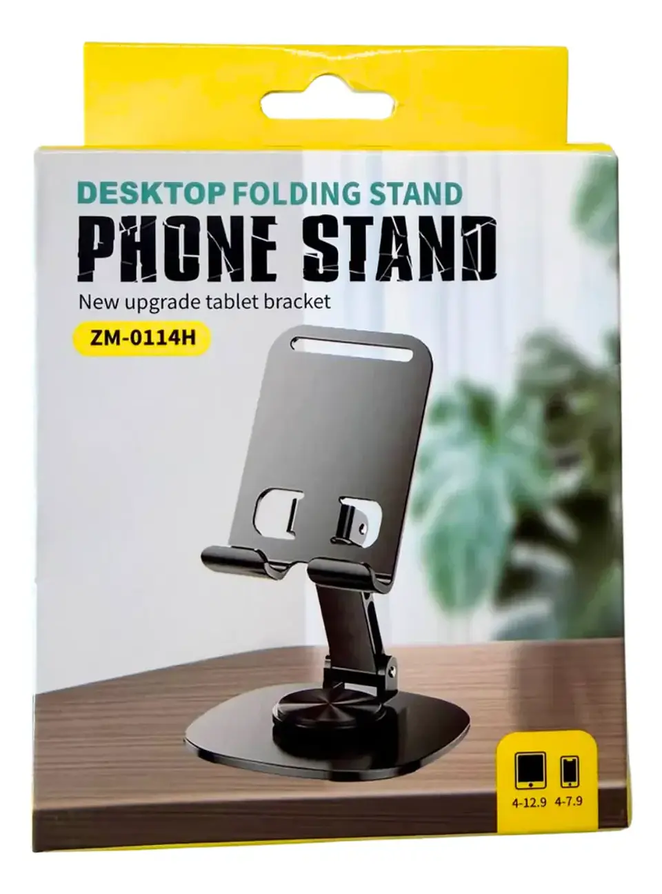 Soporte de Mesa de Acero para Tablet y Celular 360° Giratorio  2