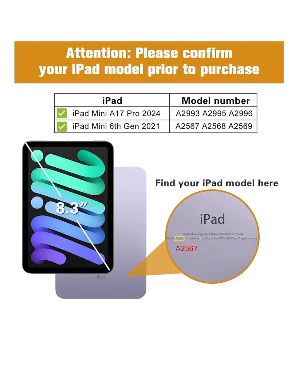Funda Smart Cover Con Ranura Para iPad Mini 7 2024 2
