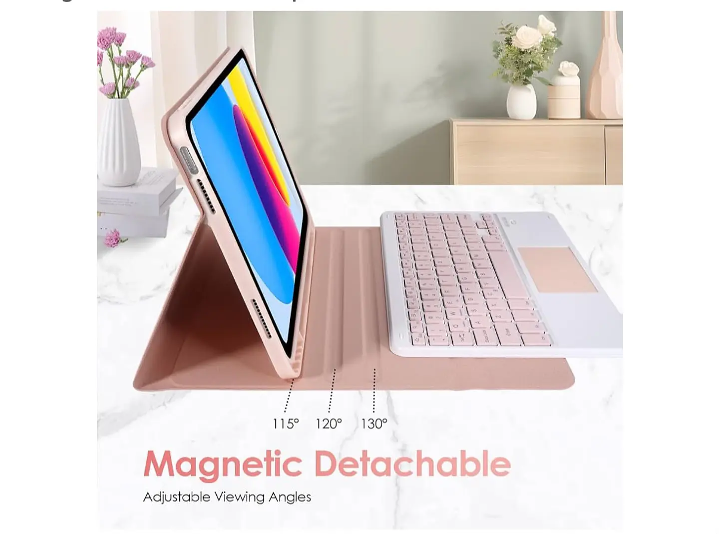 Funda Con Teclado Español Touchpad Para iPad 10ma Generación 10.9 2022 13