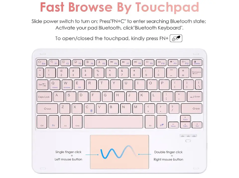 Funda Con Teclado Español Touchpad Para iPad 10ma Generación 10.9 2022 15