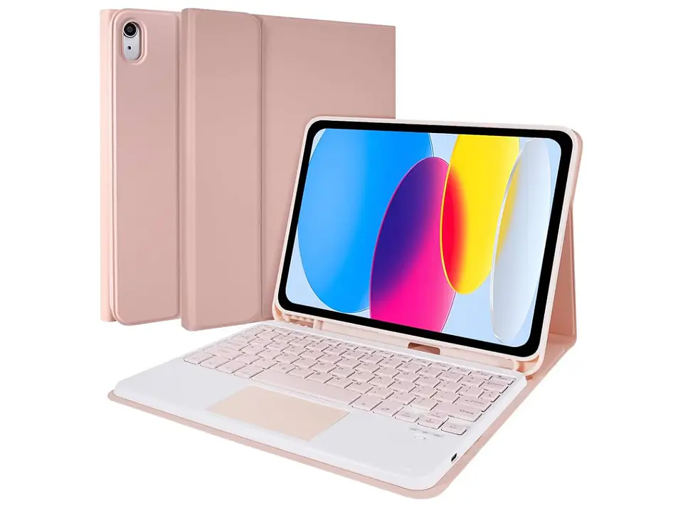 Funda Con Teclado Español Touchpad Para iPad 10ma Generación 10.9 2022 11