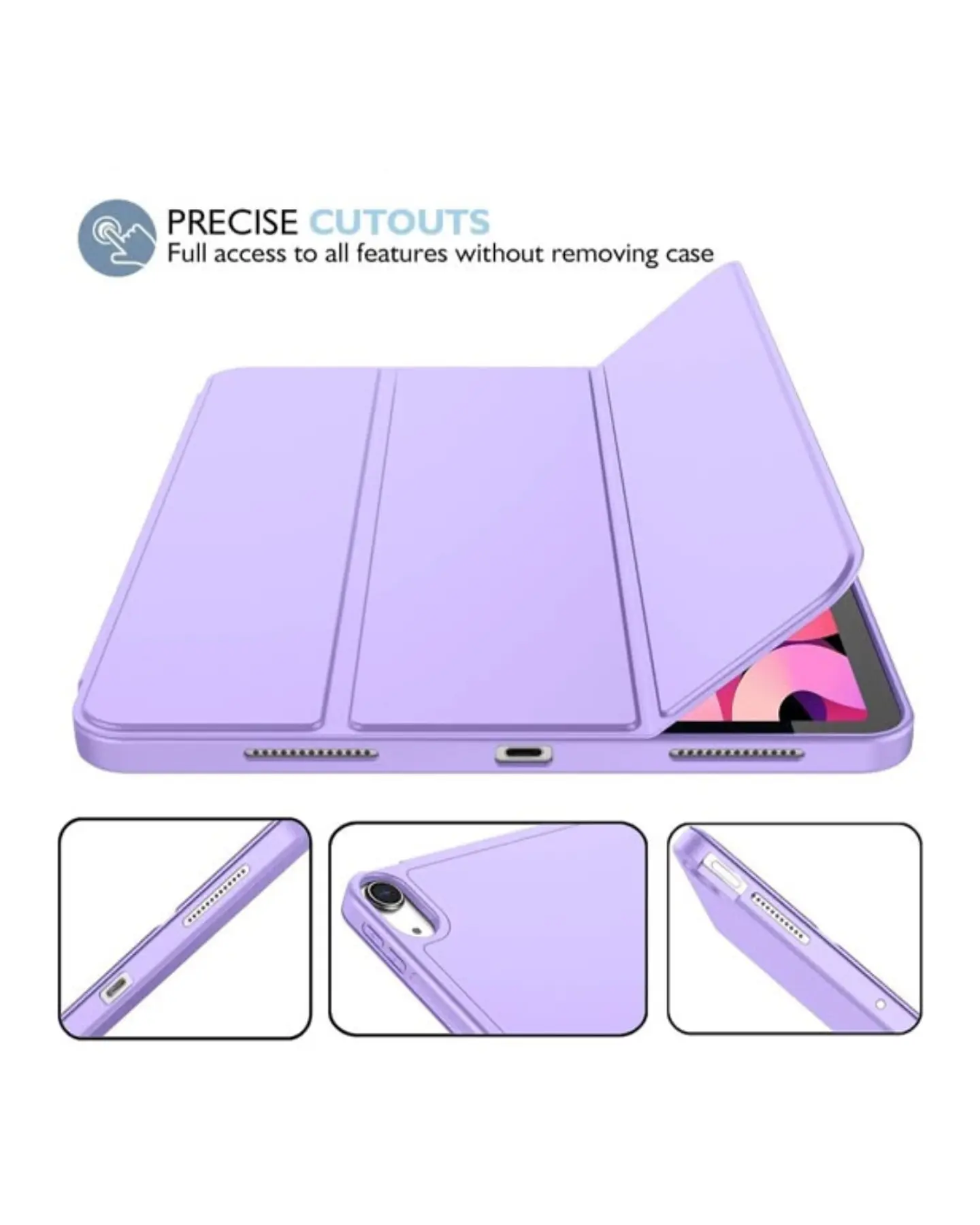 Funda Smart Cover Con Ranura Para iPad Air 10.9 4ta 5ta Generacion 3