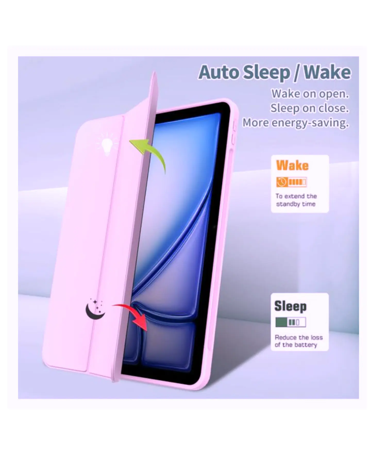 Funda Smart Cover Con Ranura Para iPad Air 10.9 4ta 5ta Generacion 14
