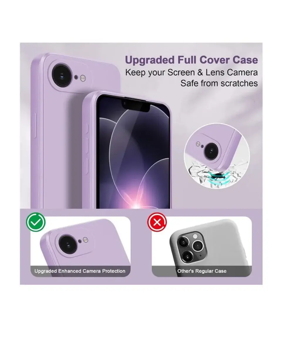 Carcasa silicona color Para iPhone 16e 3