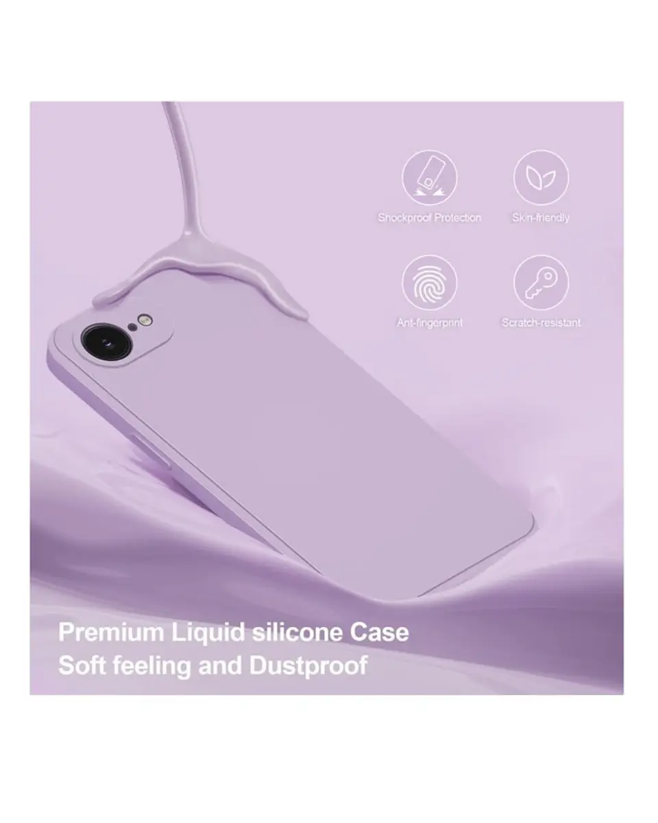 Carcasa silicona color Para iPhone 16e 5