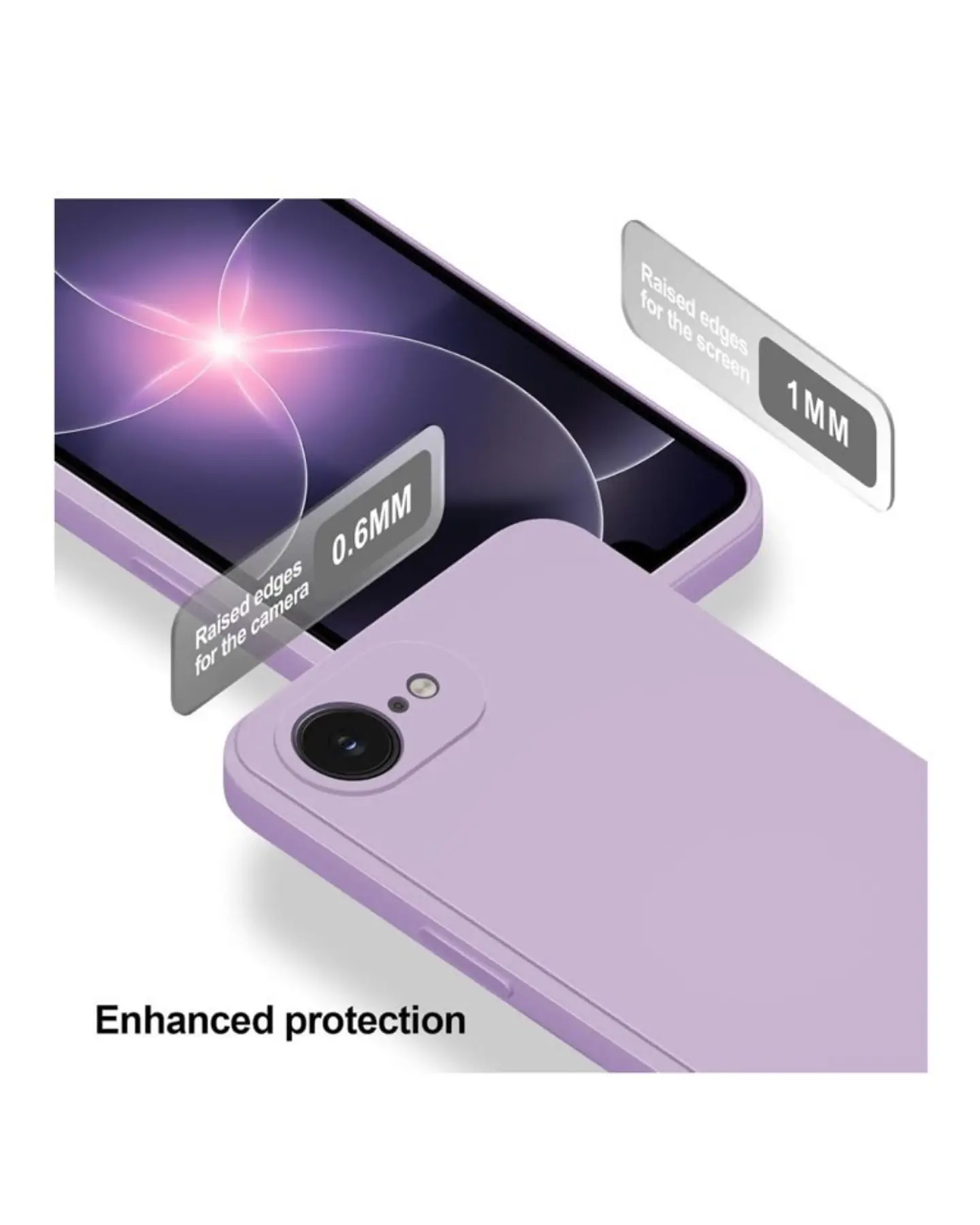 Carcasa silicona color Para iPhone 16e 4