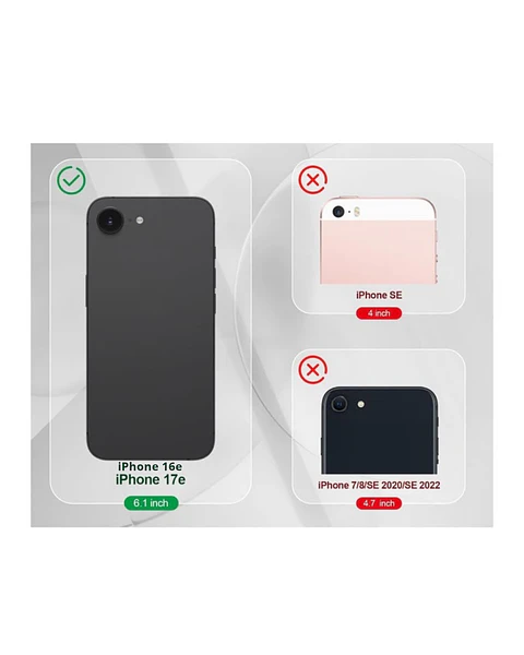 Carcasa silicona color Para iPhone 16e