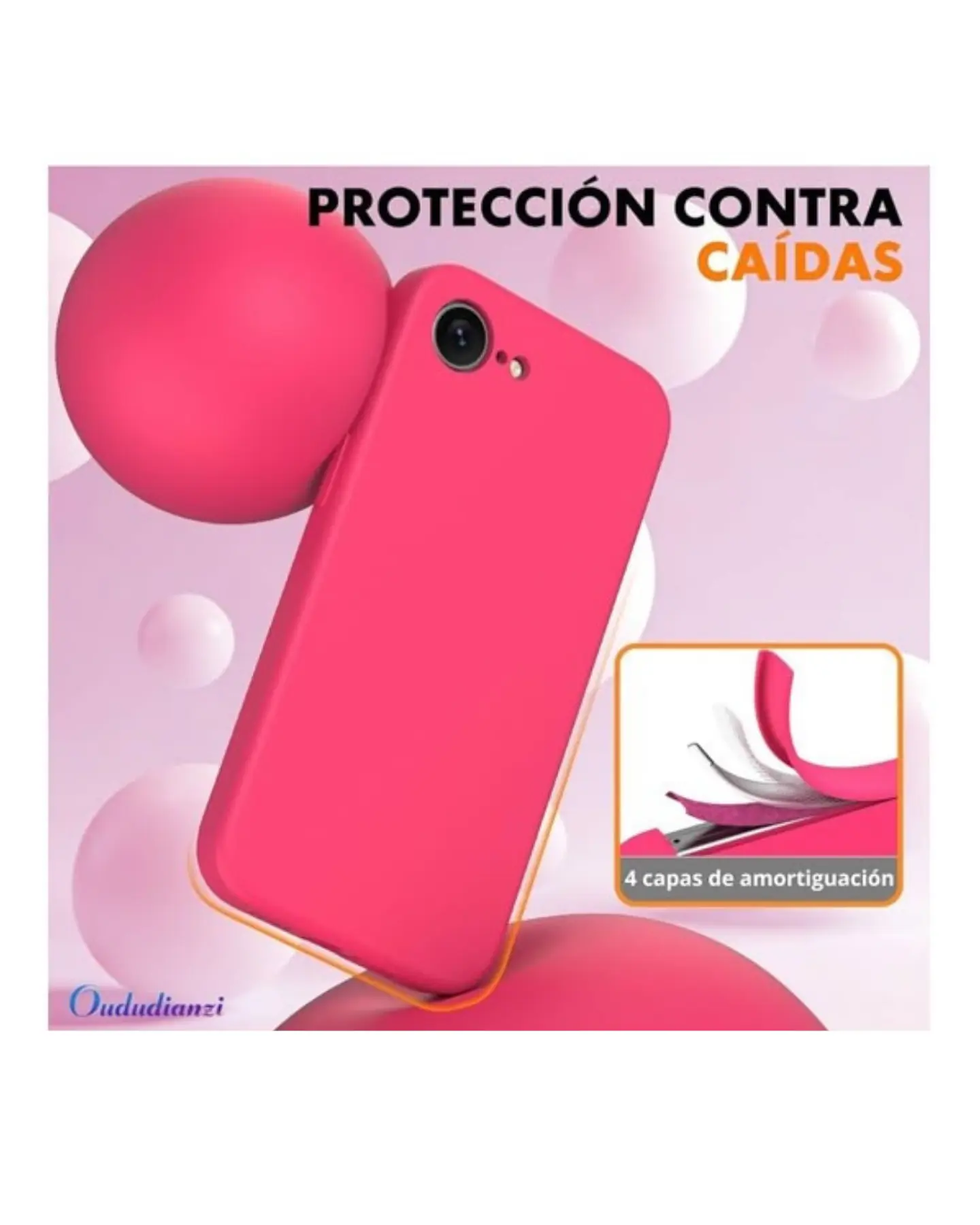 Carcasa silicona color Para iPhone 16e 16
