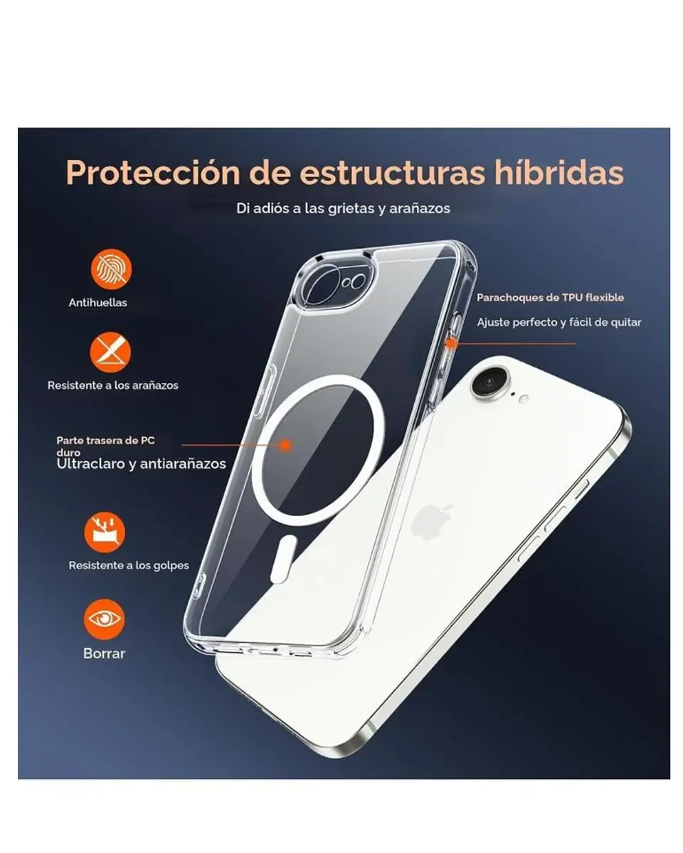 Carcasa Magnética Magsafe Para iPhone 17e 5