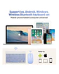 Teclado Y Mouse Inalámbrico Bluetooth Para Tablet Español - Miniatura 8