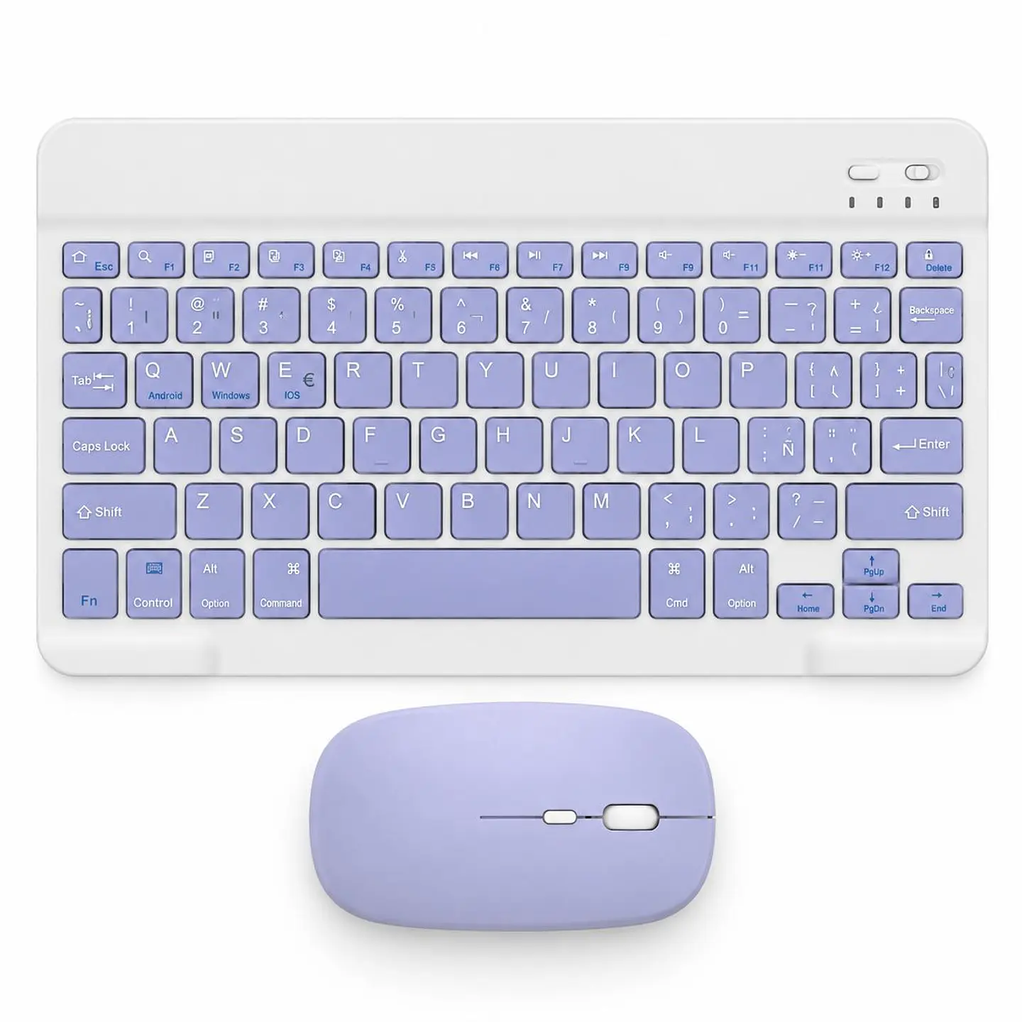 Teclado Y Mouse Inalámbrico Bluetooth Para Tablet Español 7