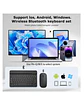 Teclado Y Mouse Inalámbrico Bluetooth Para Tablet Español - Miniatura 14