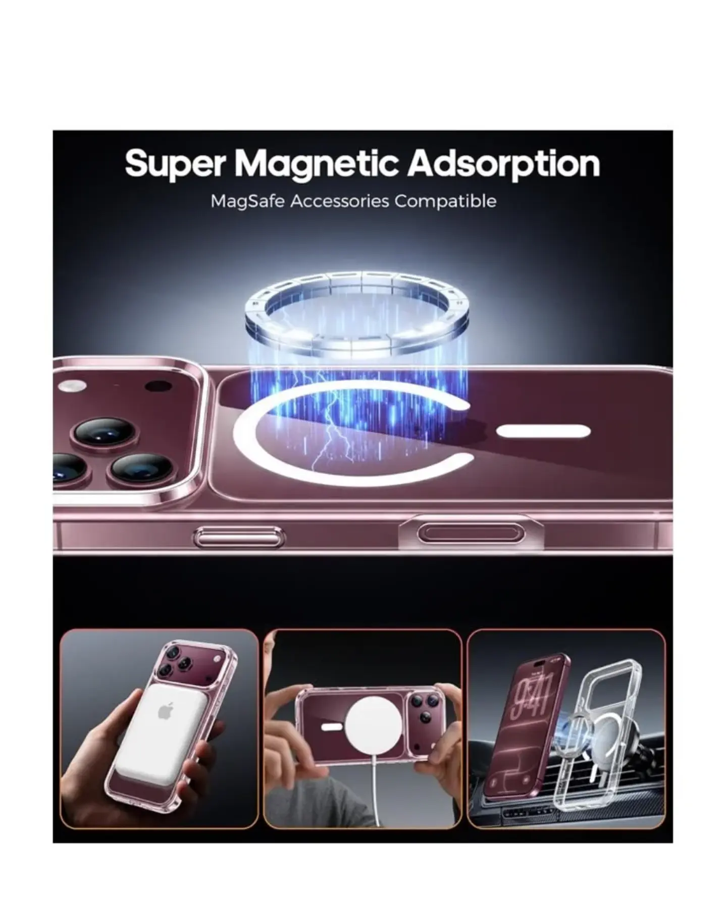 Carcasa Magnética Magsafe Para iPhone 18 Pro Max 4
