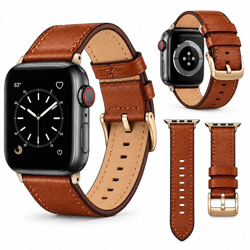 Correa Cuero Premium Para Apple Watch Todas Las Medidas 1