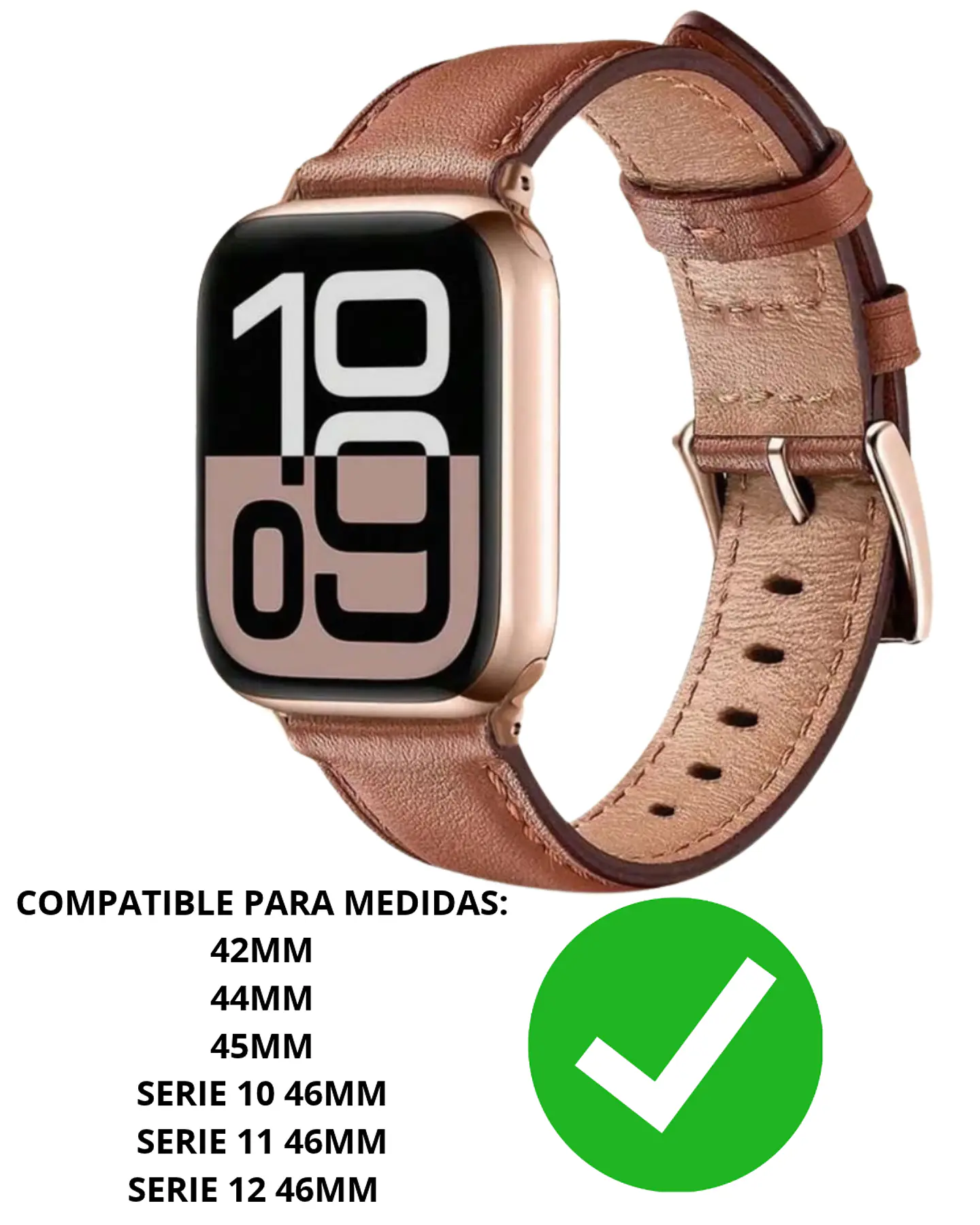 Correa Cuero Premium Para Apple Watch Todas Las Medidas 2