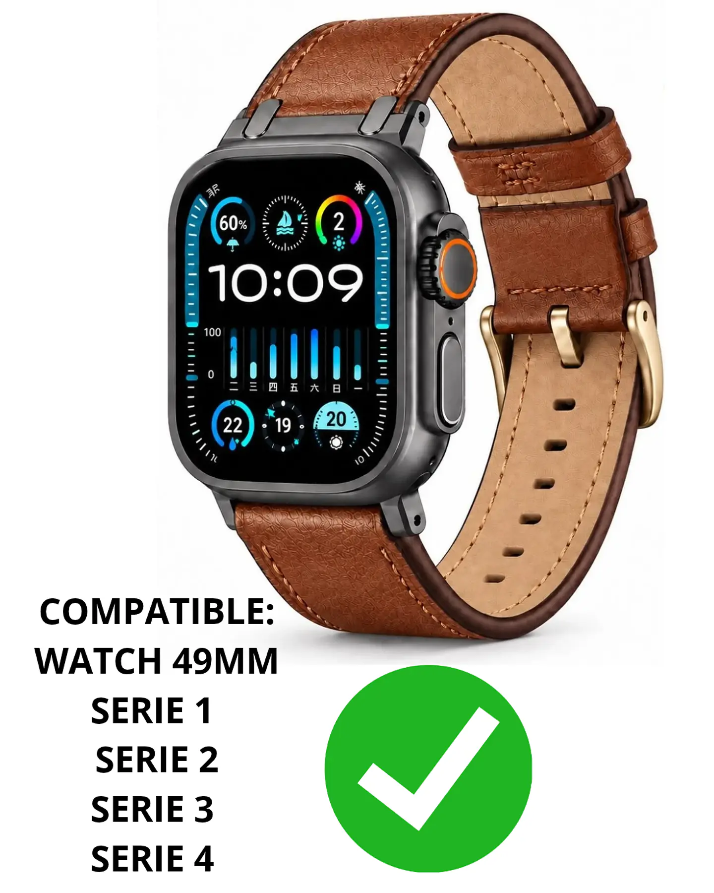 Correa Cuero Premium Para Apple Watch Todas Las Medidas 4