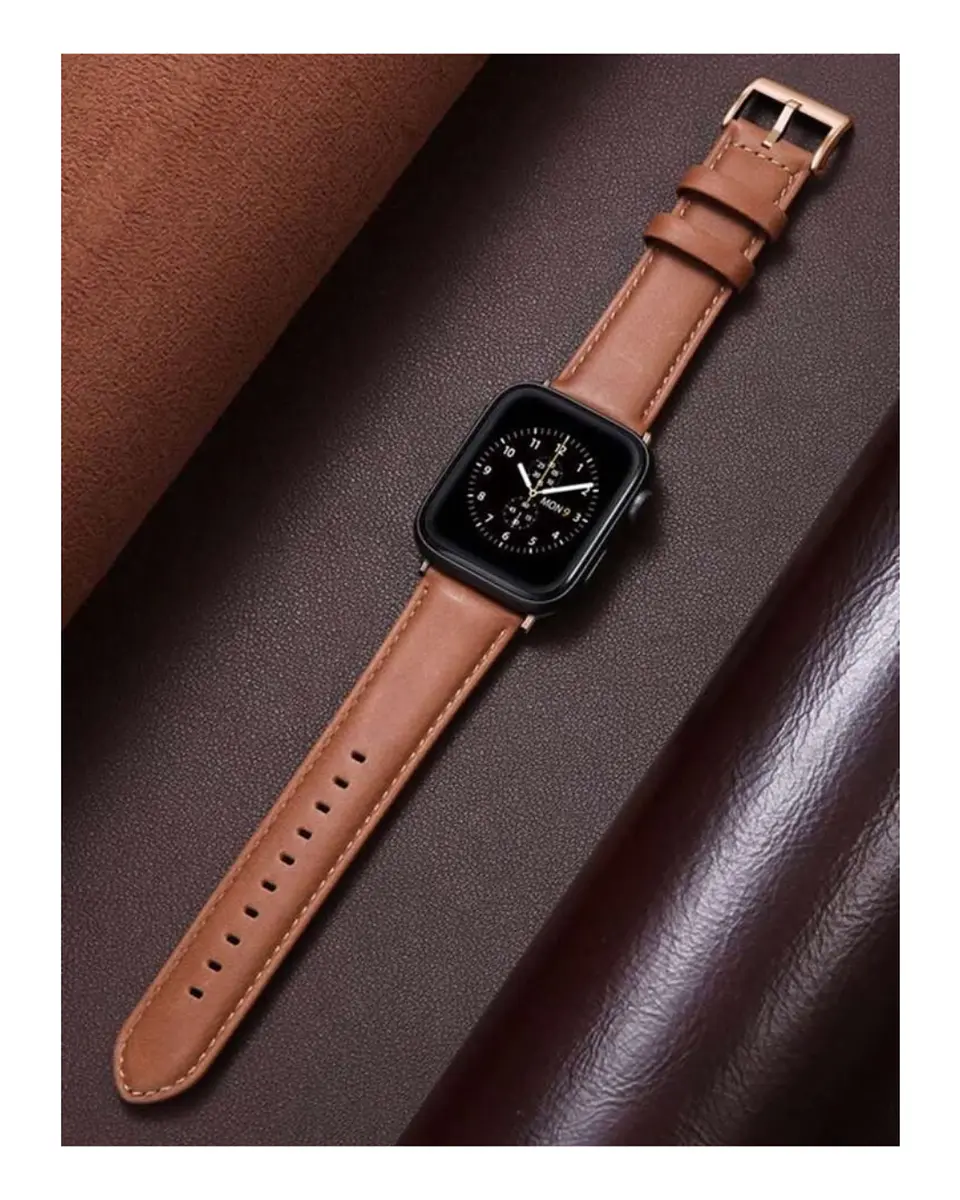 Correa Cuero Premium Para Apple Watch Todas Las Medidas 10