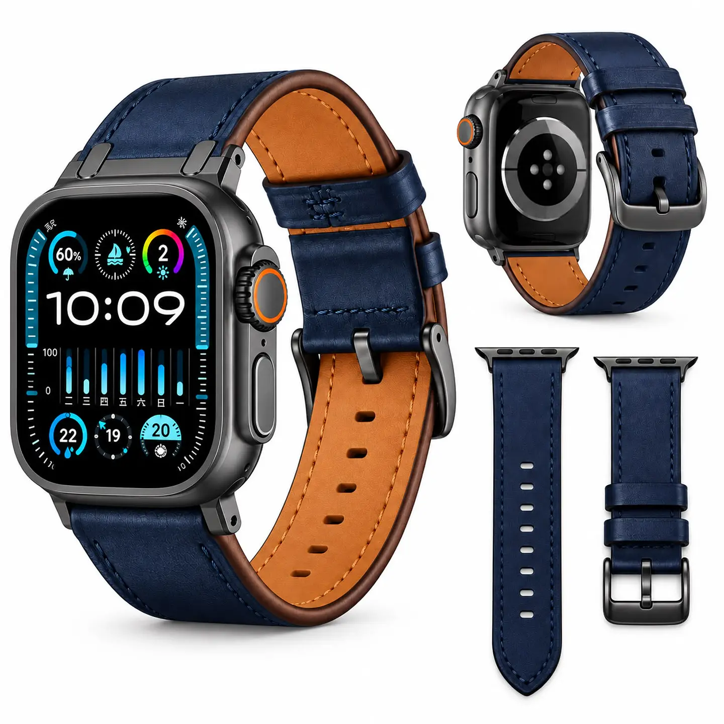 Correa Cuero Premium Para Apple Watch Todas Las Medidas 11
