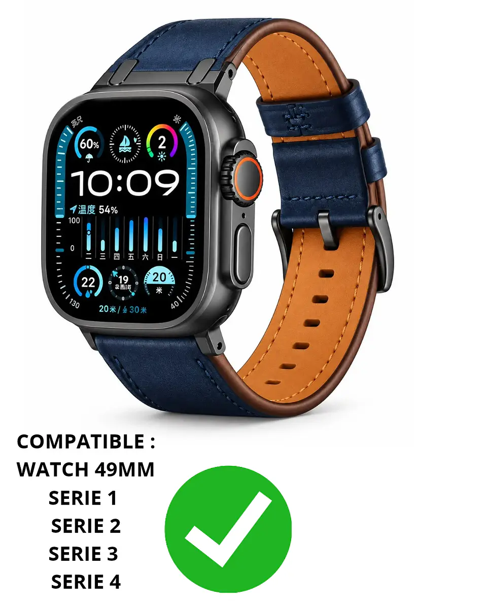 Correa Cuero Premium Para Apple Watch Todas Las Medidas 12