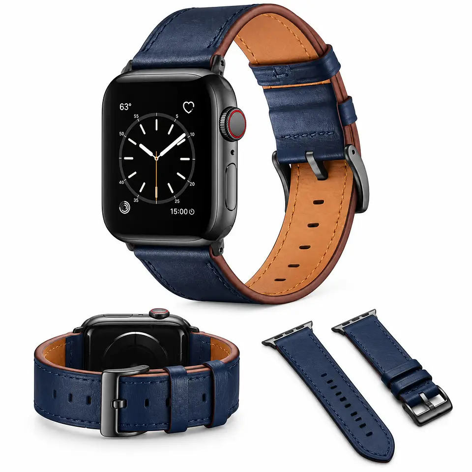 Correa Cuero Premium Para Apple Watch Todas Las Medidas 15