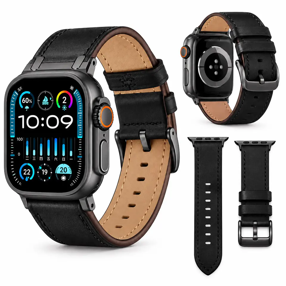 Correa Cuero Premium Para Apple Watch Todas Las Medidas 28