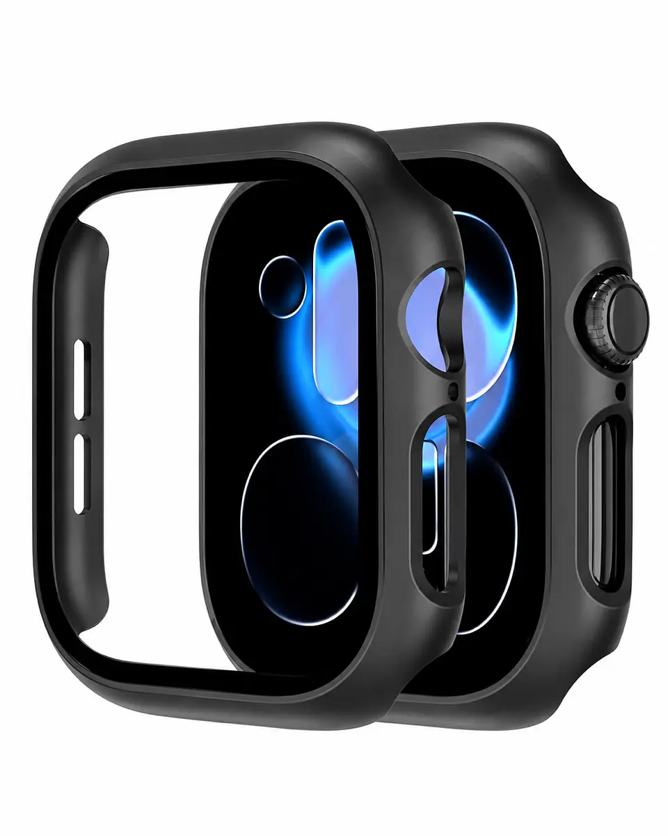 Protector Carcasa Con Vidrio Para Apple Watch Serie 12 46mm  1