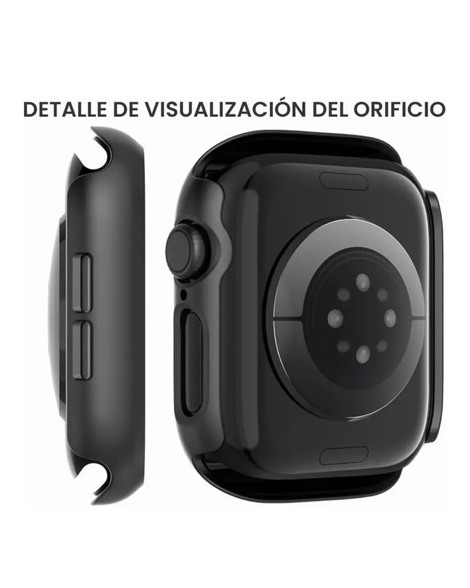 Protector Carcasa Con Vidrio Para Apple Watch Serie 12 46mm  6