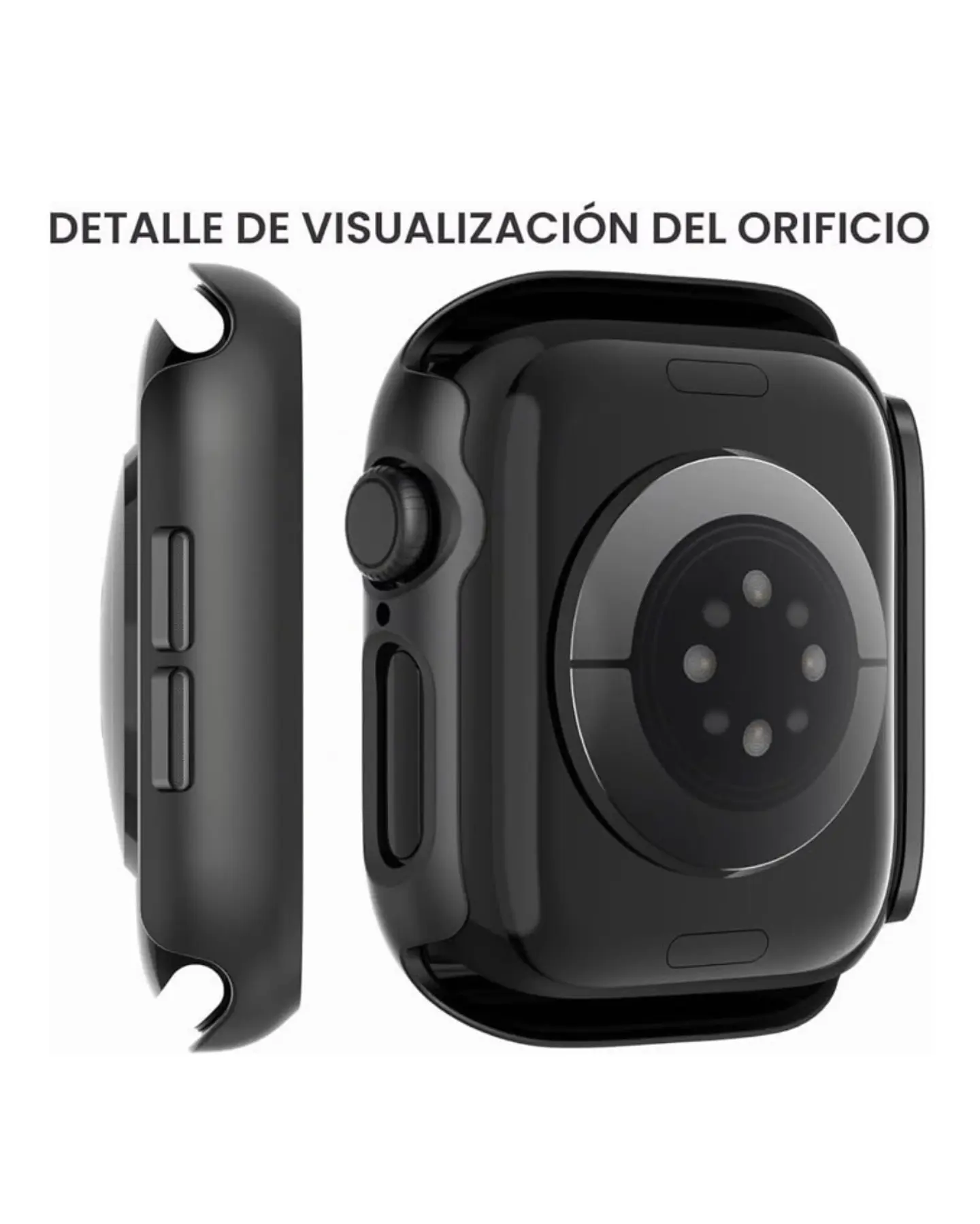 Protector Carcasa Con Vidrio Para Apple Watch Serie 12 42MM  6