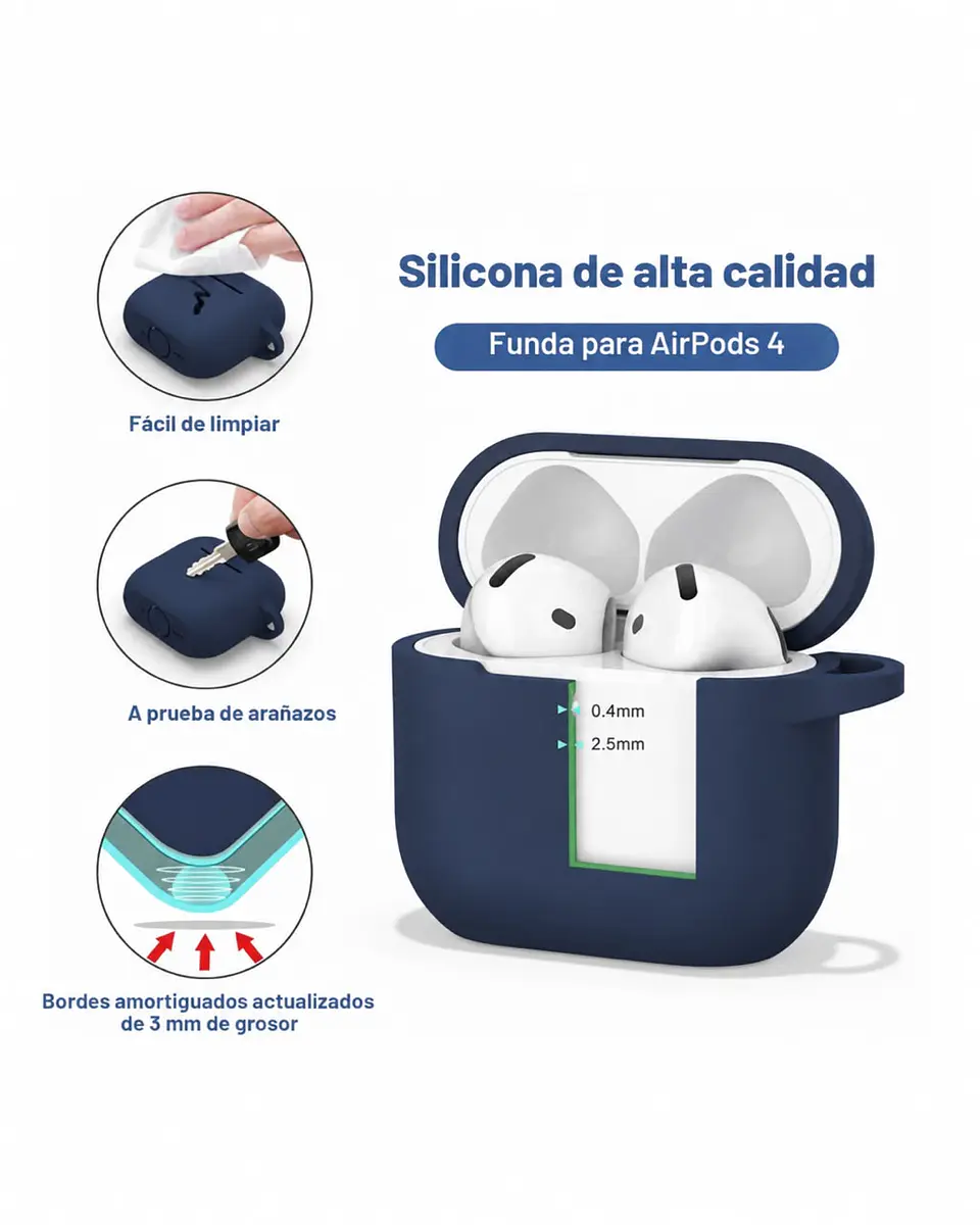 Funda Colores Para Airpods 4  46